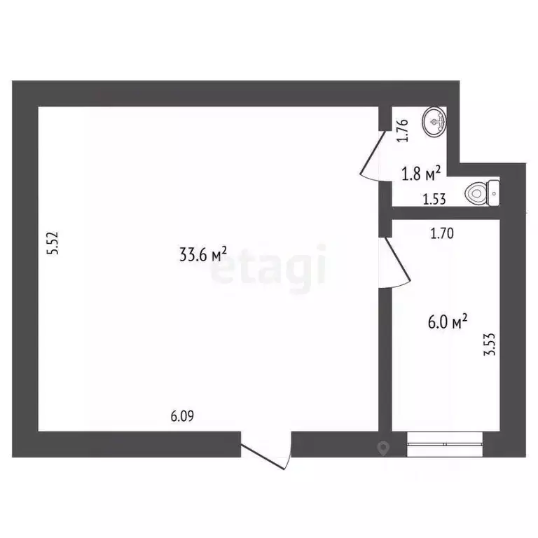 Торговая площадь в Калужская область, Киров ул. Жмакина, 51 (41 м) - Фото 0