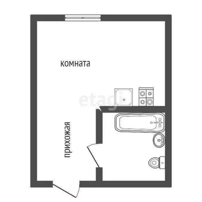 Квартира-студия: Воронеж, улица Свободы, 77А (13 м) - Фото 1