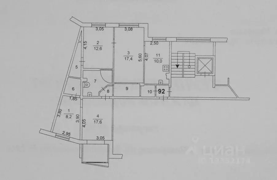 4-к кв. челябинская область, челябинск ул. энтузиастов, 13а (84.8 м) - Фото 0