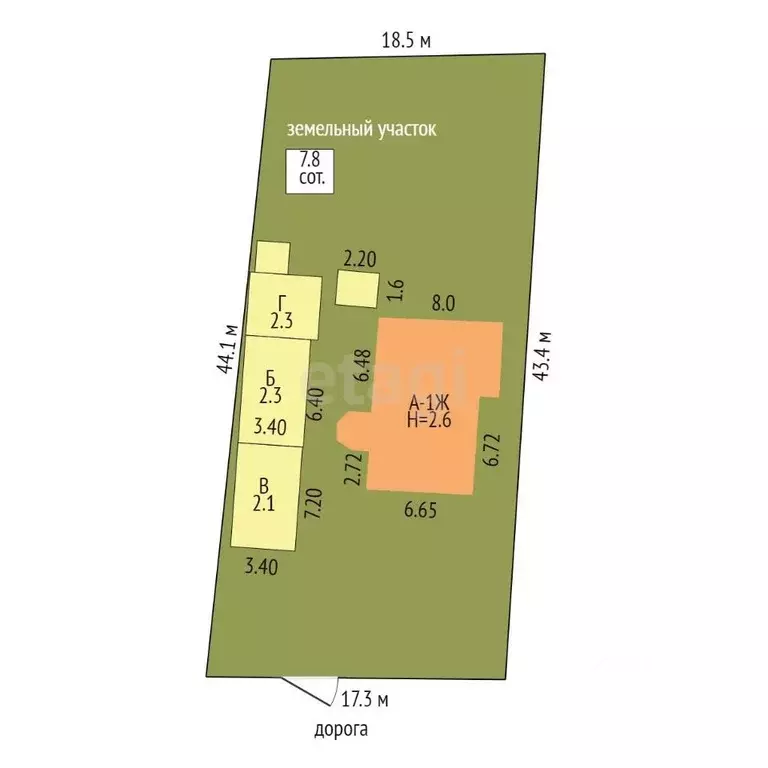 Дом в Крым, Джанкойский район, Азовское пгт ул. Николая Саввы, 79 (86 ... - Фото 2