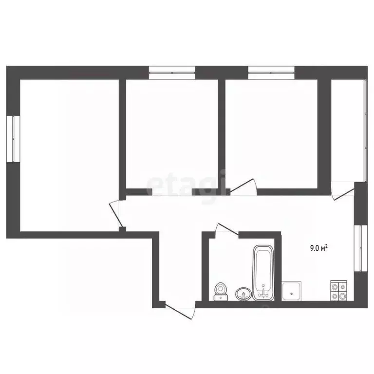3-к кв. Забайкальский край, Чита ул. Шилова, 29 (89.0 м) - Фото 2