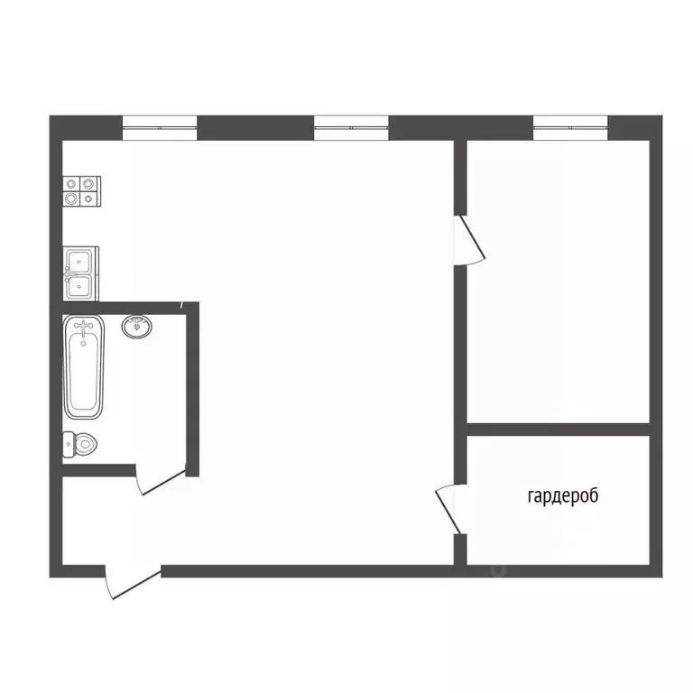 2-к кв. Тюменская область, Тюмень Холодильная ул., 49 (43.1 м) - Фото 2