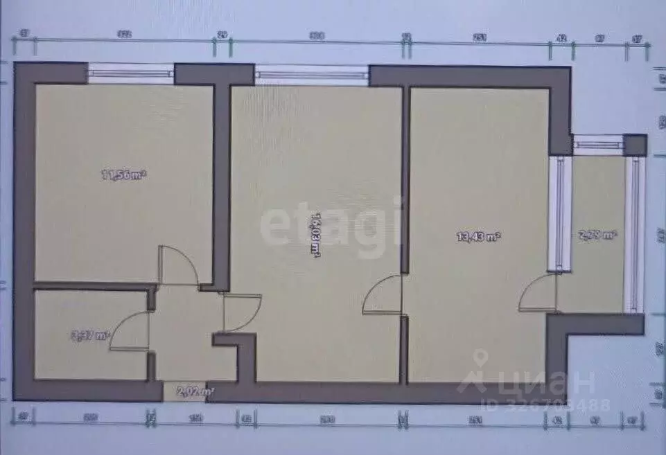2-к кв. Ярославская область, Ярославль Республиканский проезд, 11 ... - Фото 1