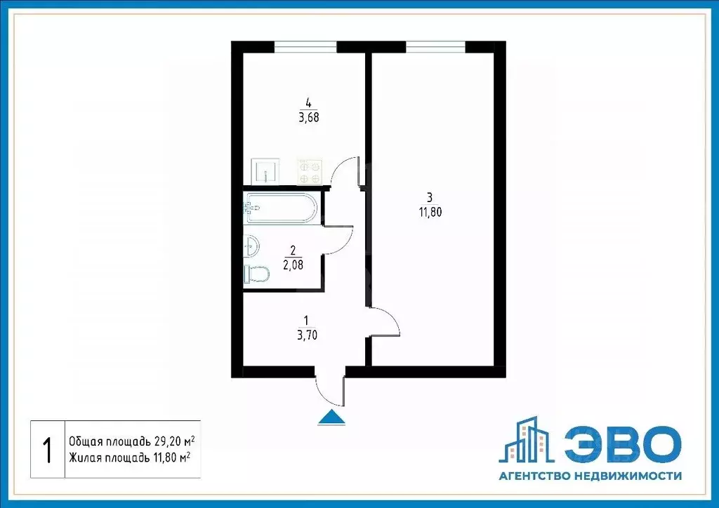 1-к кв. Ленинградская область, Шлиссельбург Кировский район, ул. ... - Фото 2