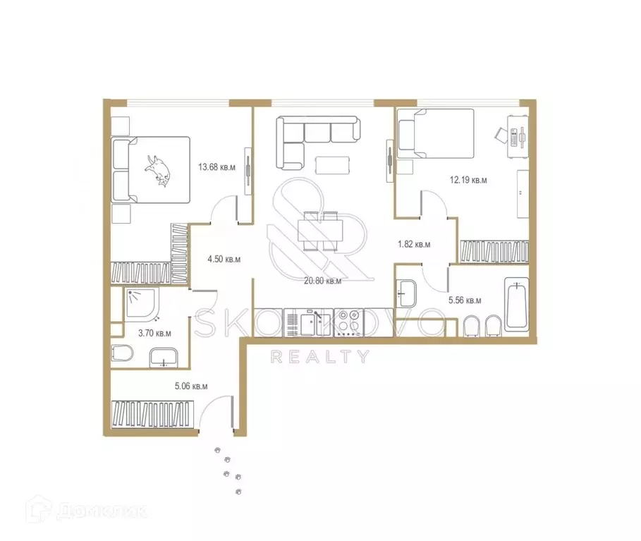 Продаётся 3-к квартира, 68 м - Фото 1