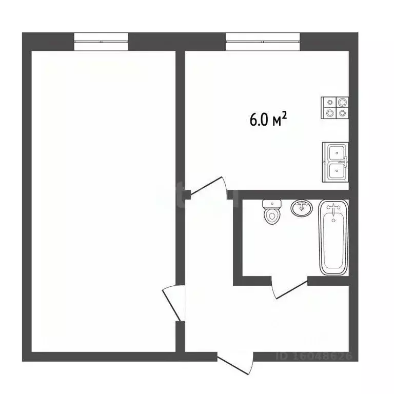 1-к кв. Московская область, Талдом ул. Мичурина, 1 (28.3 м) - Фото 1