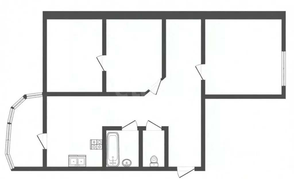 2-к кв. Ярославская область, Ярославль Летная ул., 12 (66.5 м) - Фото 2