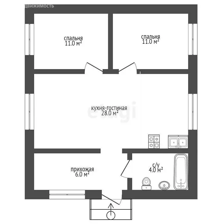 Дом в Судак, улица Ковропрядов (61.2 м) - Фото 1