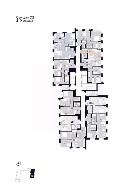 Студия Москва Лодочная ул., 27К2 (28.2 м) - Фото 1