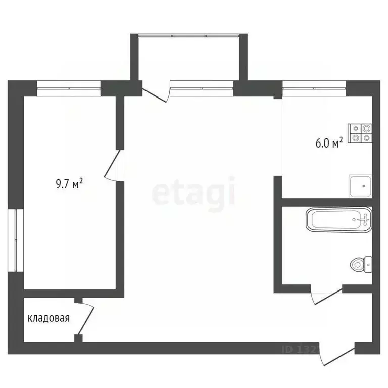 2-к кв. Вологодская область, Вологда ул. Самойло, 13 (41.6 м) - Фото 2