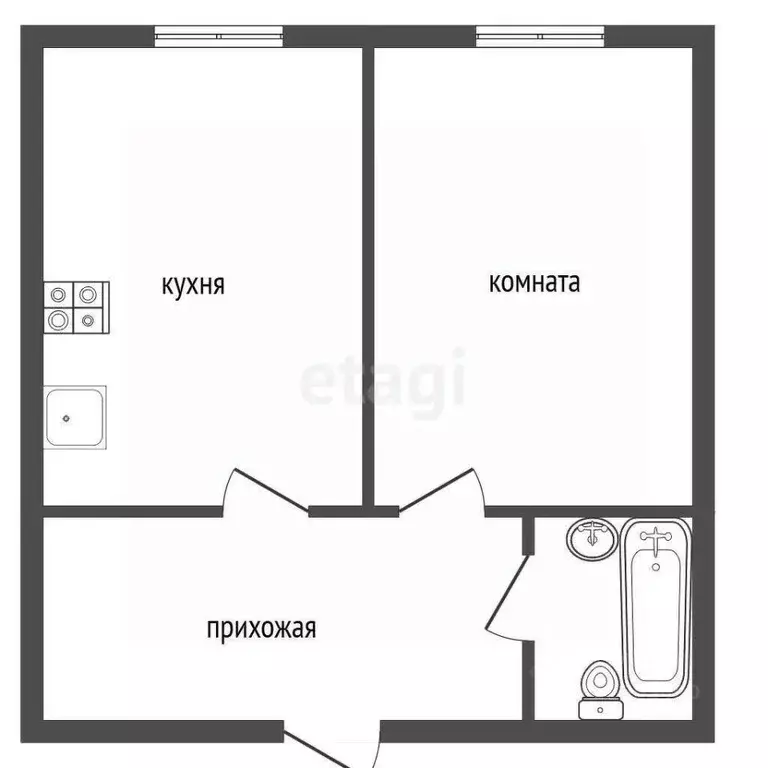 1-к кв. Воронежская область, Воронеж Автогенный пер., 15 (24.0 м) - Фото 2