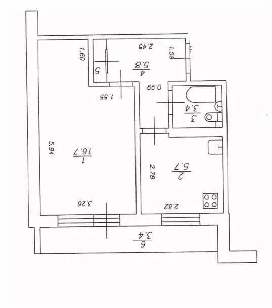 1-к кв. Татарстан, Казань ул. Фатыха Амирхана, 53Б (32.4 м) - Фото 1