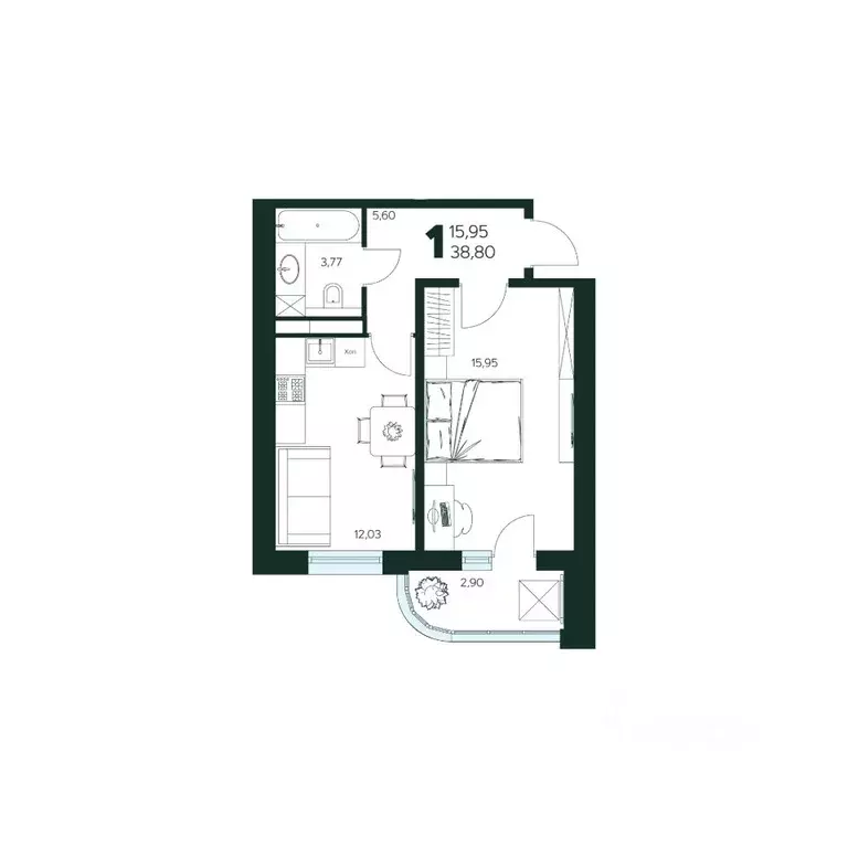 1-к кв. Московская область, Химки Сходня мкр, Первомайская ул., ... - Фото 1