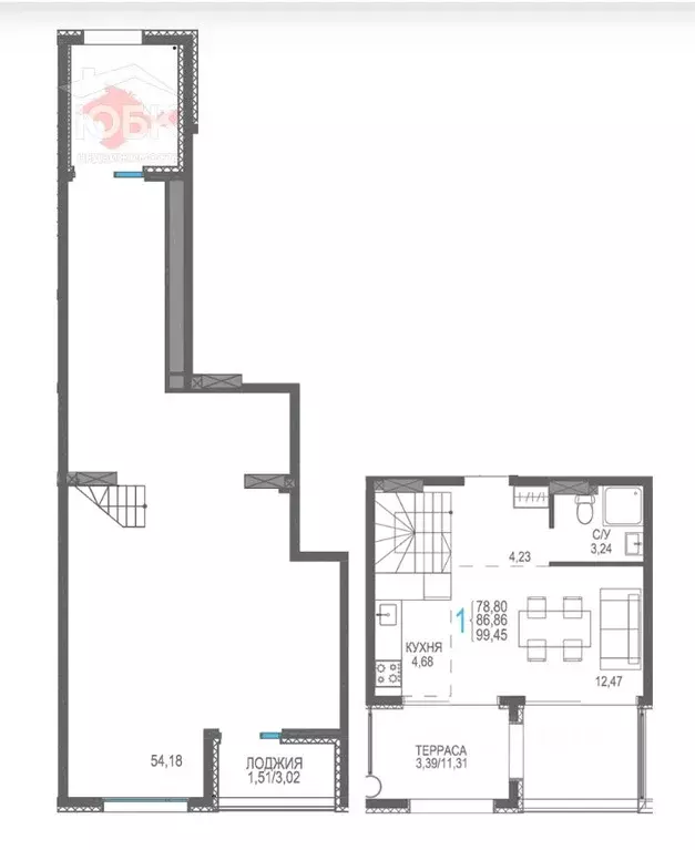 3-к кв. Крым, Евпатория ул. Симферопольская, 2Г (99.45 м) - Фото 1