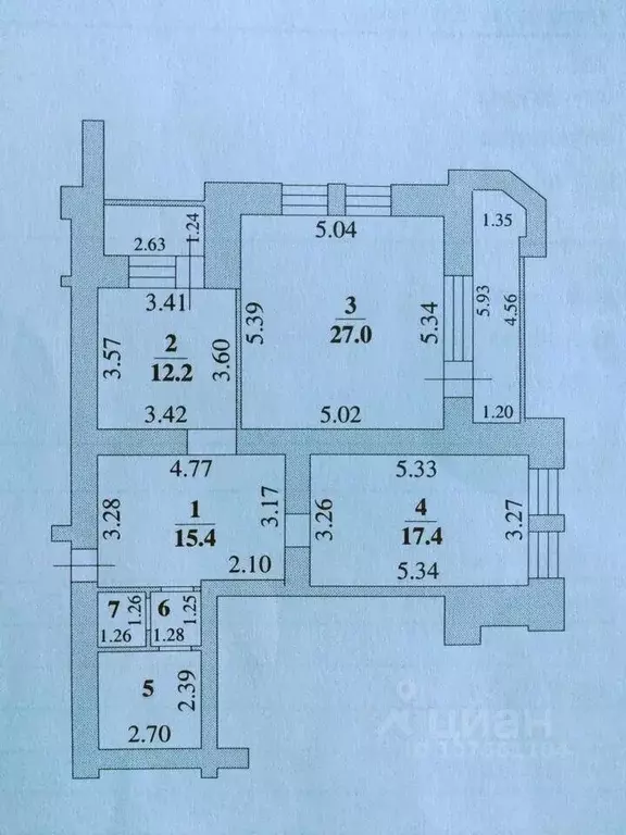 2-к кв. Липецкая область, Липецк ул. Юных Натуралистов, 7А (81.7 м) - Фото 1