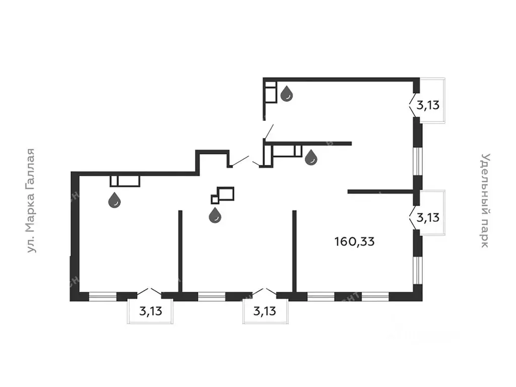 Офис в Санкт-Петербург Коломяжский просп., 19А (173 м) - Фото 2
