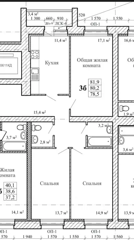 3-к кв. Тамбовская область, Тамбов городской округ, с. Бокино пер. ... - Фото 1
