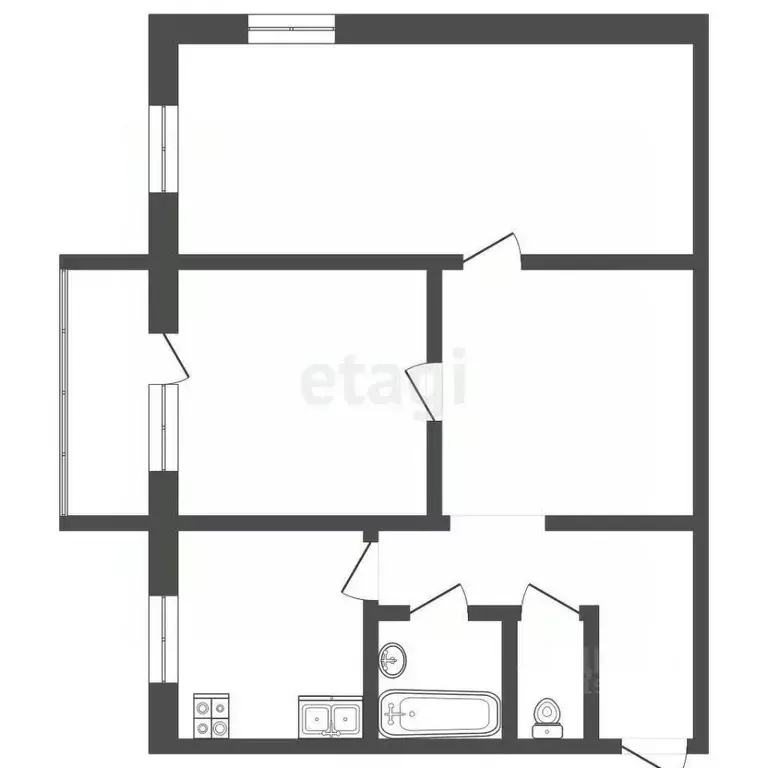 2-к кв. Владимирская область, Муром ул. Дзержинского, 2А (59.1 м) - Фото 1