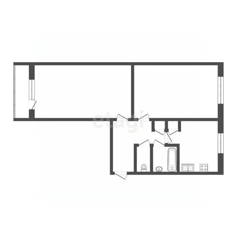 2-к кв. Мордовия, Саранск ул. Семашко, 8 (47.0 м) - Фото 0