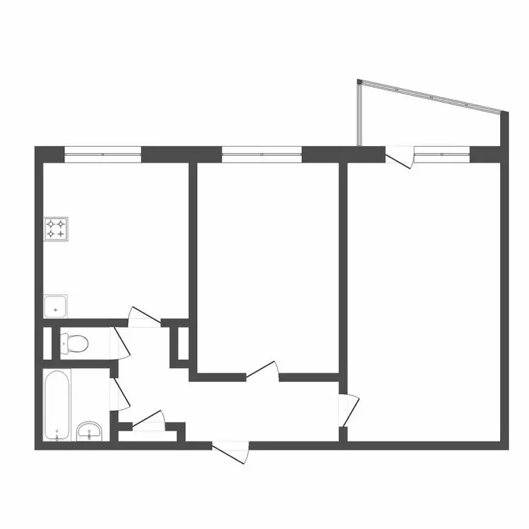 2-комнатная квартира: Тюмень, Заречный проезд, 10 (51.1 м) - Фото 1
