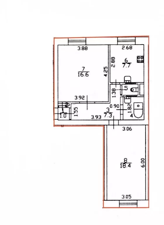 2-к кв. Санкт-Петербург 1-й Рабфаковский пер., 2 (55.7 м) - Фото 1