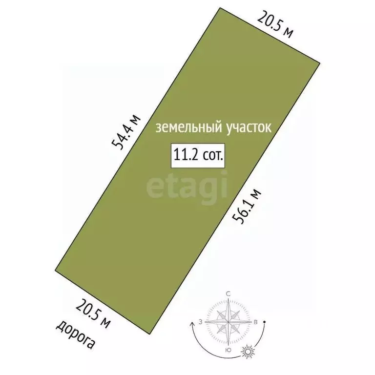 Участок в Тюменская область, Тюмень Зеленый Бор ДНТСН,  (11.22 сот.) - Фото 1