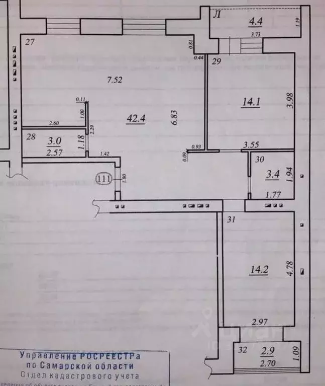 3-к кв. Самарская область, Самара ул. Николая Панова, 52 (80.0 м) - Фото 0