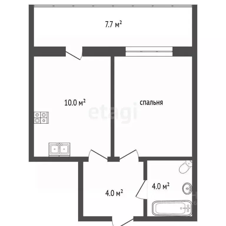 1-к кв. Татарстан, Набережные Челны Замелекесье мкр, 20-й мкр, 11 ... - Фото 2