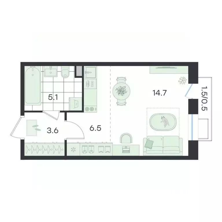 Студия Московская область, Раменский муниципальный округ, Ильинский ... - Фото 1