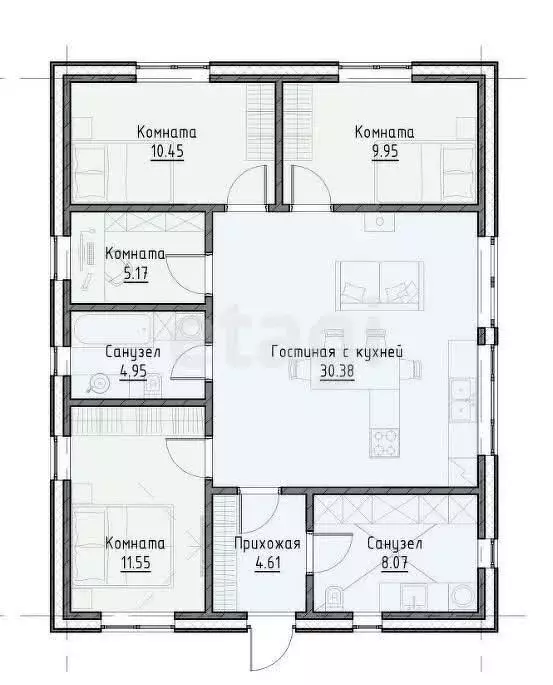 Дом в Калининград, СТ Победа, Магистральная улица (144 м) - Фото 2