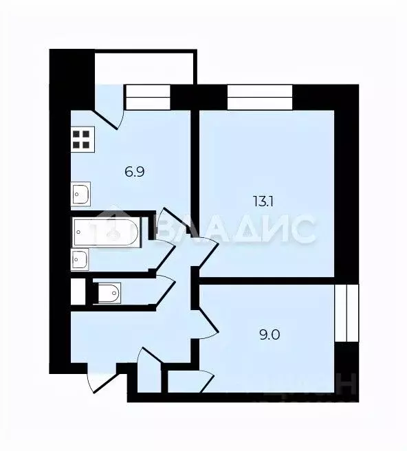 2-к кв. Москва Зеленоградская ул., 45 (38.5 м) - Фото 1
