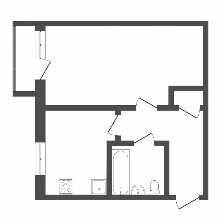 1-комнатная квартира: Тюмень, улица Белинского, 30 (41.5 м) - Фото 0