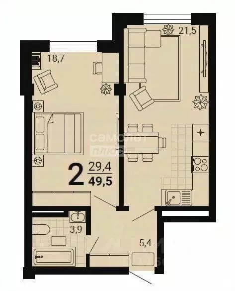 1-к кв. Дагестан, Дербентский район, с. Джалган ул. Дагестанская, 24 ... - Фото 1