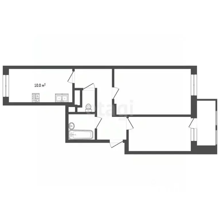 2-к кв. Московская область, Красногорск Опалиха мкр, ул. Пришвина, 7 ... - Фото 2