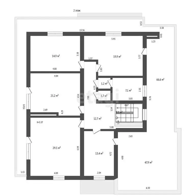 Дом в территория Цемдолина, улица Золотая Рыбка (453.2 м) - Фото 1