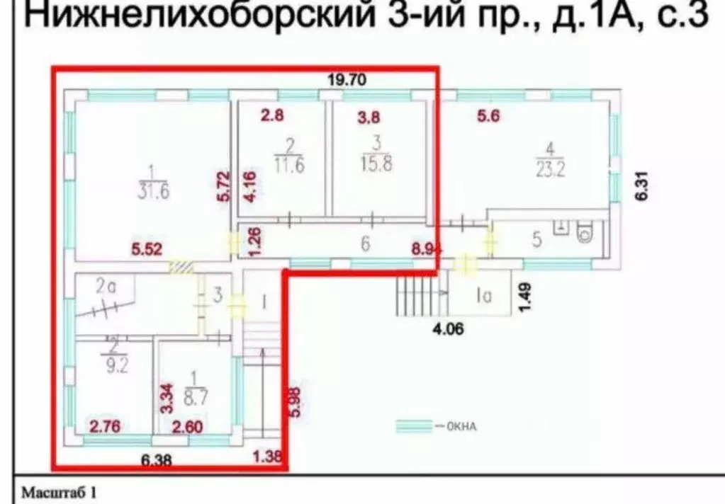 Помещение свободного назначения в Москва 3-й Нижнелихоборский проезд, ... - Фото 2