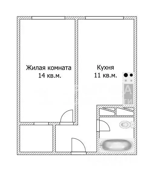 1-к кв. Московская область, Красногорск городской округ, д. Глухово ... - Фото 2