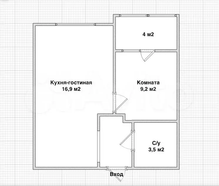 1-к. квартира, 37 м, 14/16 эт. - Фото 0