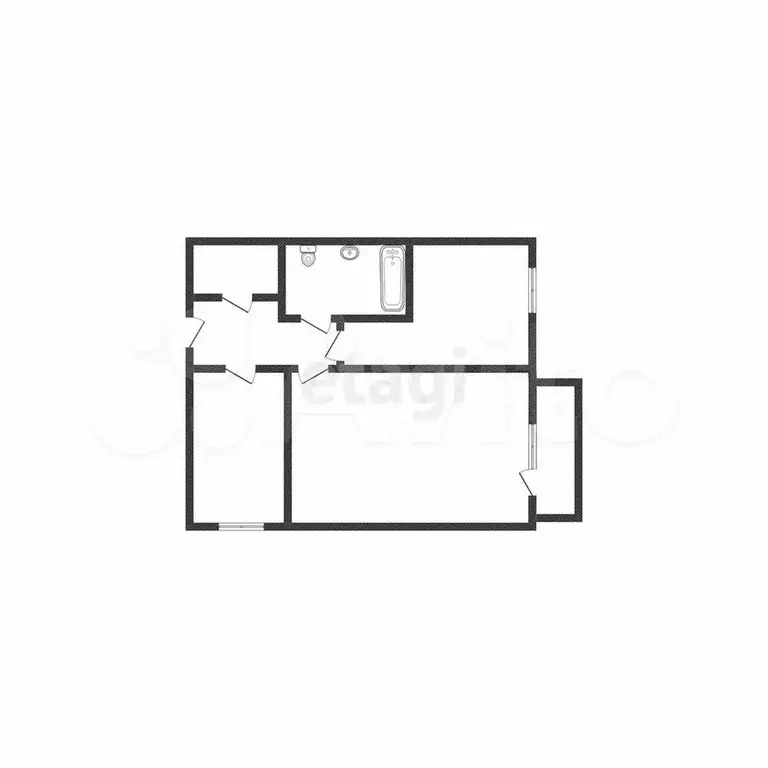 2-к. квартира, 41,4 м, 7/9 эт. - Фото 0