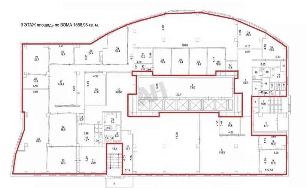 Помещение свободного назначения в Москва ул. Ивана Франко, 8 (1589 м) - Фото 2