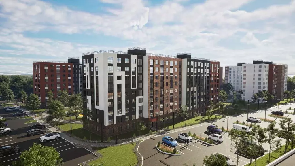 1-к кв. Тульская область, Тула Флагман жилой комплекс (42.08 м) - Фото 1