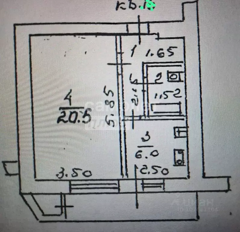1-к кв. Липецкая область, Липецк ул. 8 Марта, 13 (34.2 м) - Фото 2
