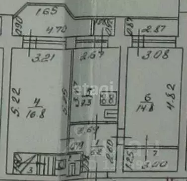 4-к кв. Липецкая область, Липецк Первомайская ул., 57 (95.0 м) - Фото 2