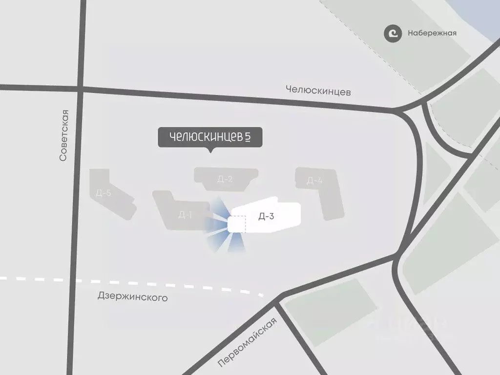 2-к кв. Тюменская область, Тюмень Челюскинцев 5 жилой комплекс (73.3 ... - Фото 2