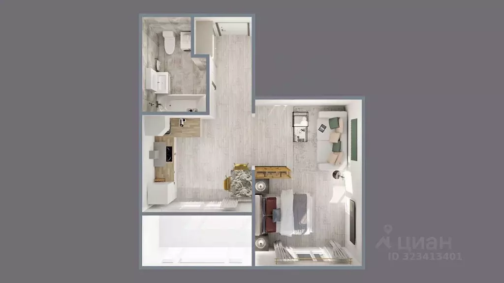 1-к кв. Новосибирская область, Новосибирск Самоцветы жилой комплекс ... - Фото 2