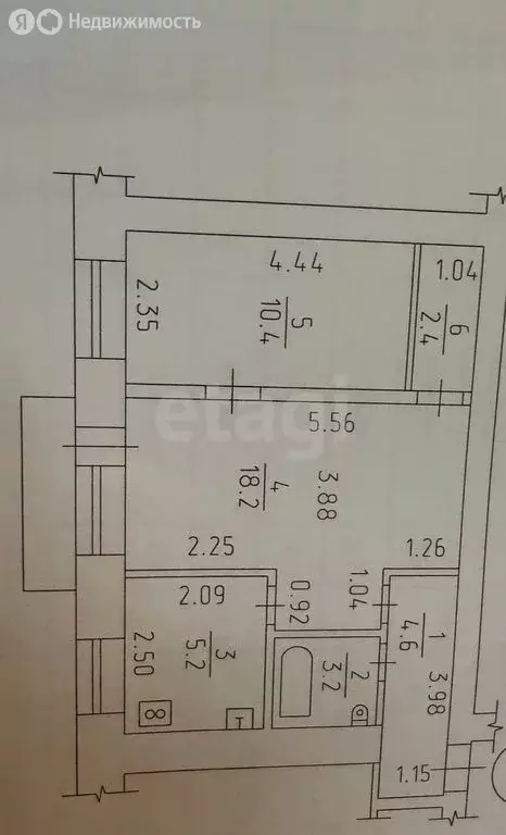 2-комнатная квартира: Ижевск, Красноармейская улица, 133 (44 м) - Фото 1