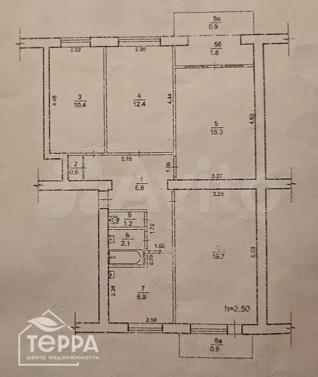 4-к. квартира, 79,8 м, 5/5 эт. - Фото 0