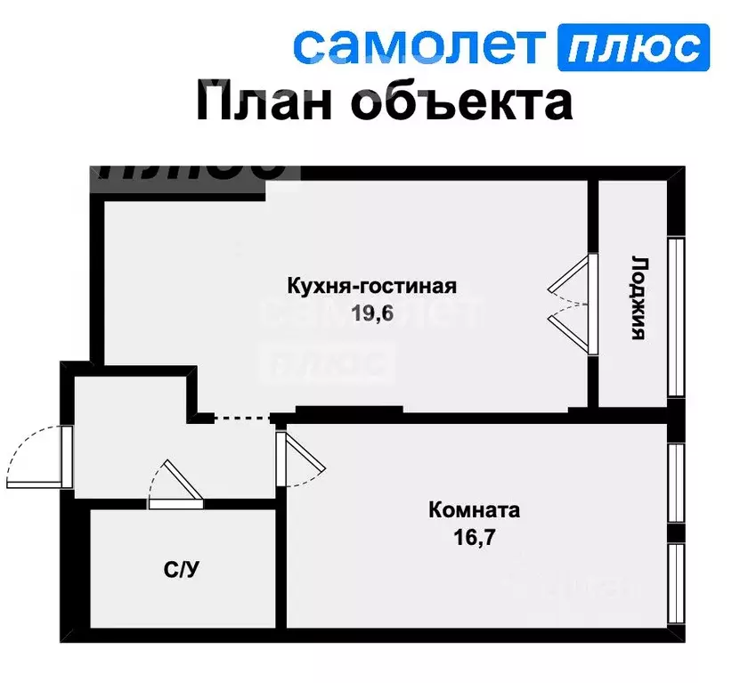 1-к кв. Свердловская область, Екатеринбург ул. Блюхера, 38 (47.8 м) - Фото 1