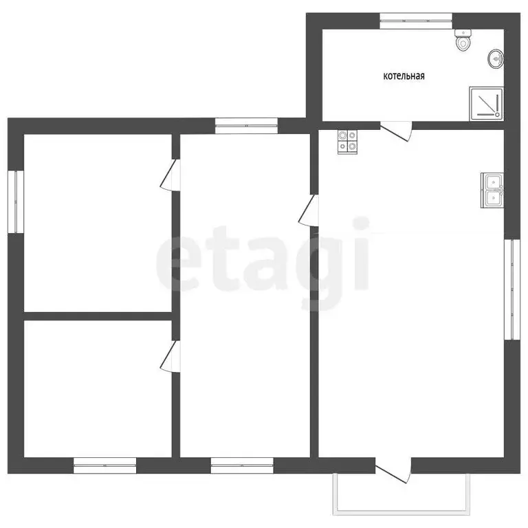 Дом в Якутск, Оленекская улица (36.1 м) - Фото 1