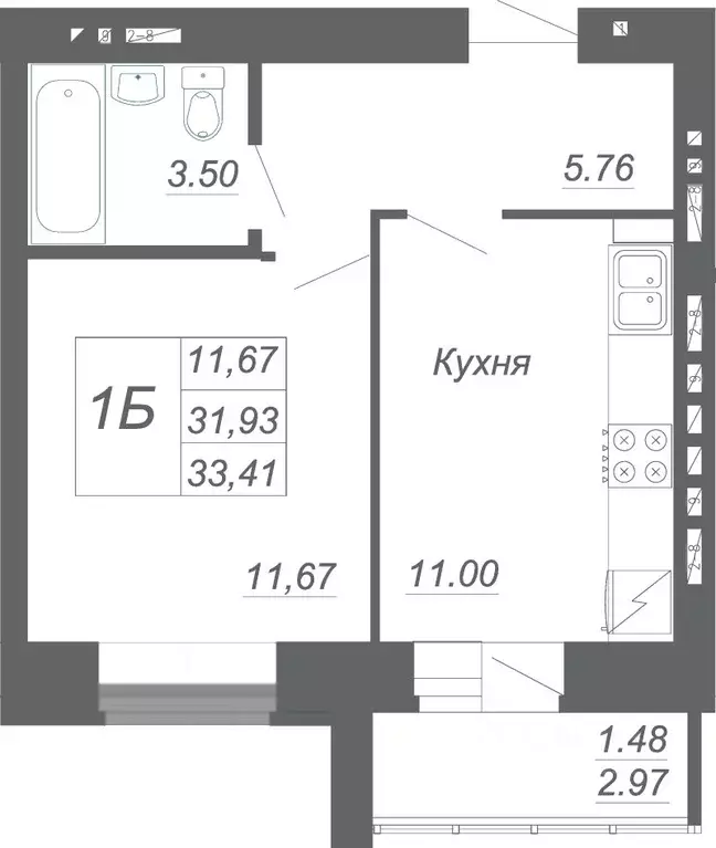 1-к кв. Татарстан, Зеленодольский район, Осиновское с/пос, с. Осиново ... - Фото 1
